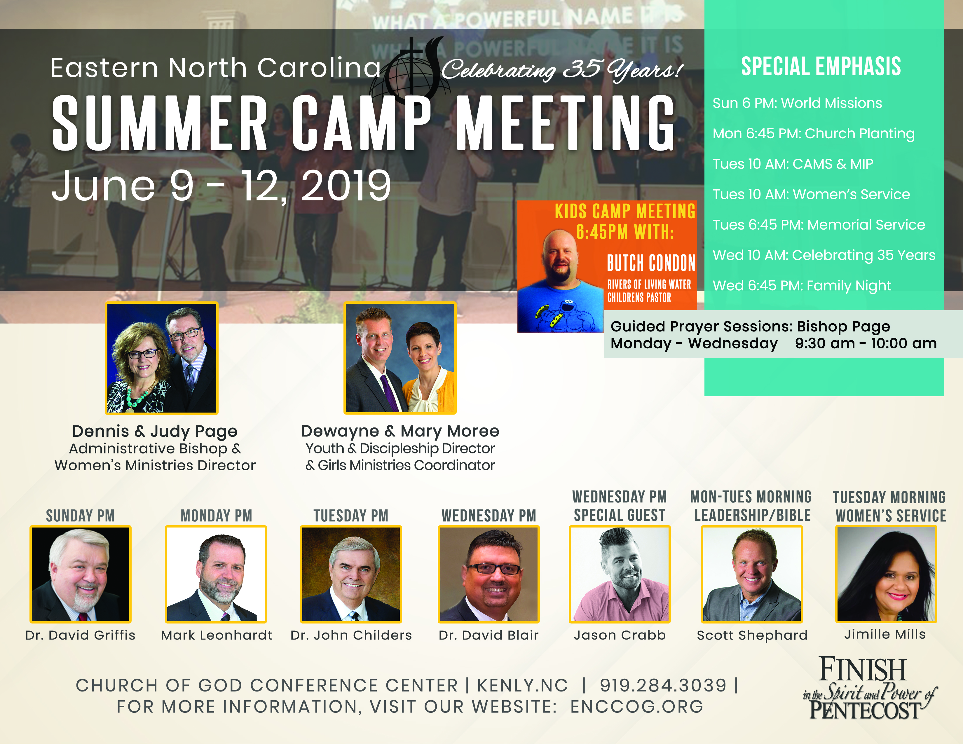 Camp Meeting Eastern North Carolina Church of God