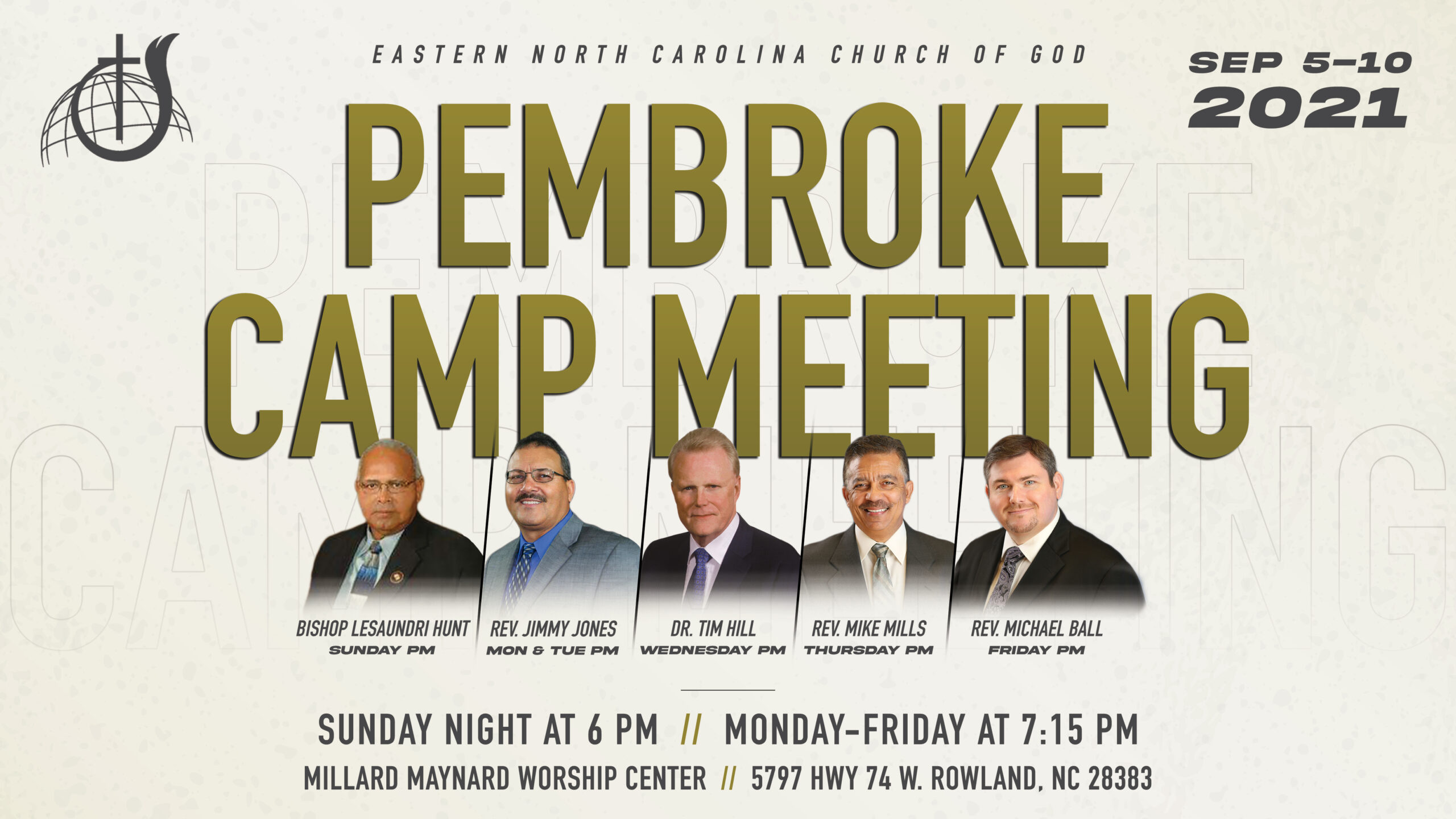2021 Pembroke Camp Meeting Eastern North Carolina Church of God